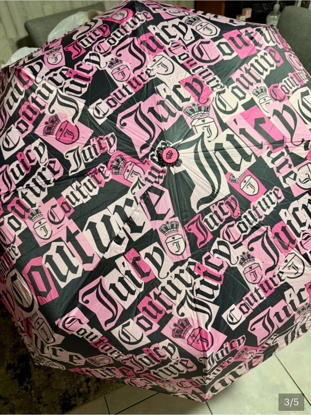 Juicy Couture , Foldable Umbrella, NWT - Picture 2 of 3